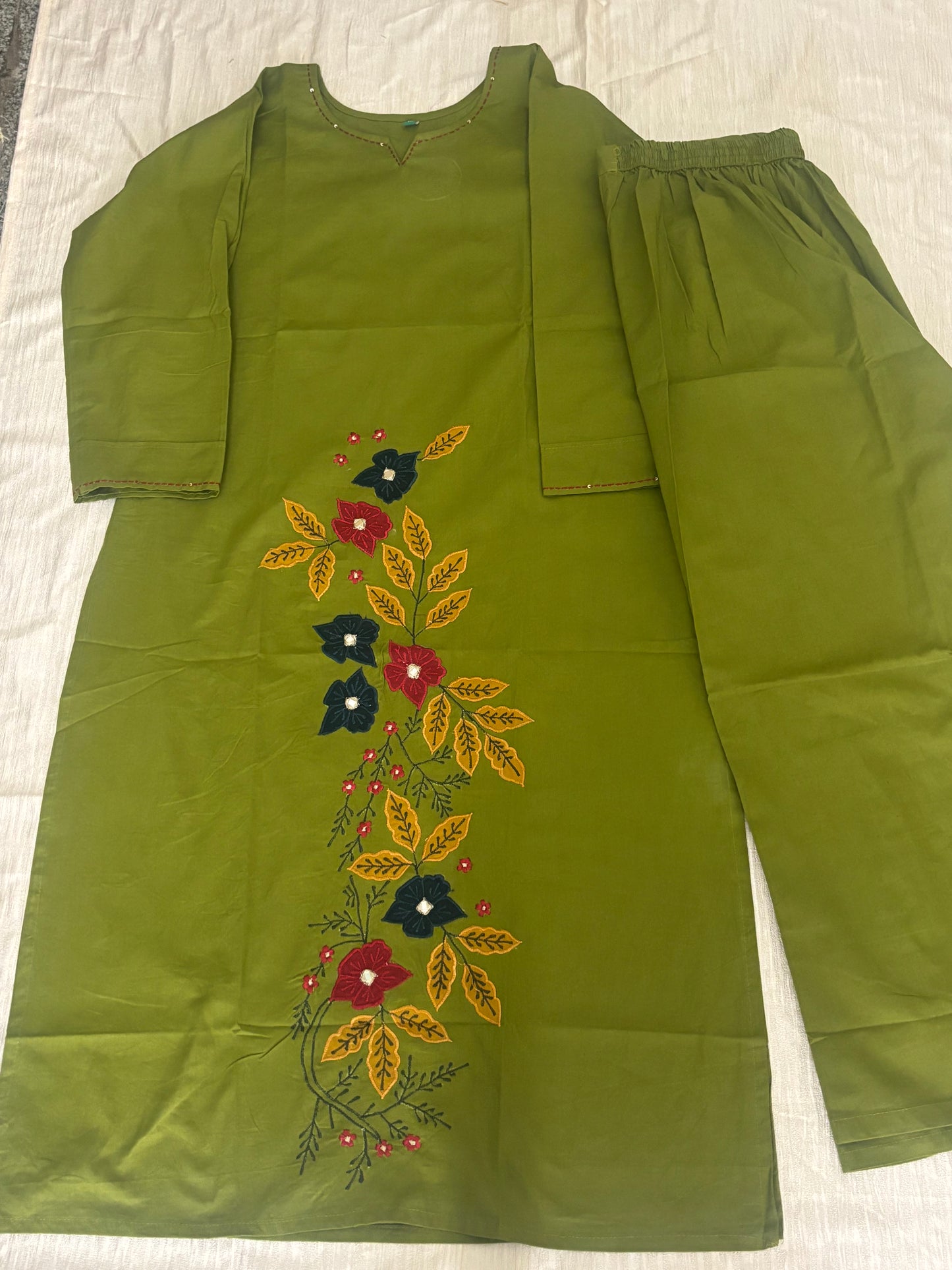 Cotton Kurtha Set with Pant - NV033