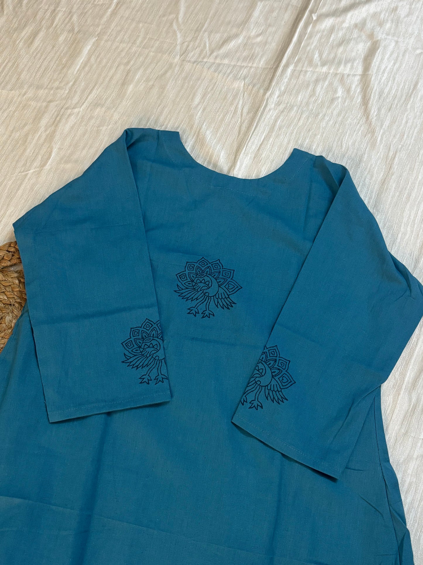 Cotton Straight Kurtha set with Pant - NV031