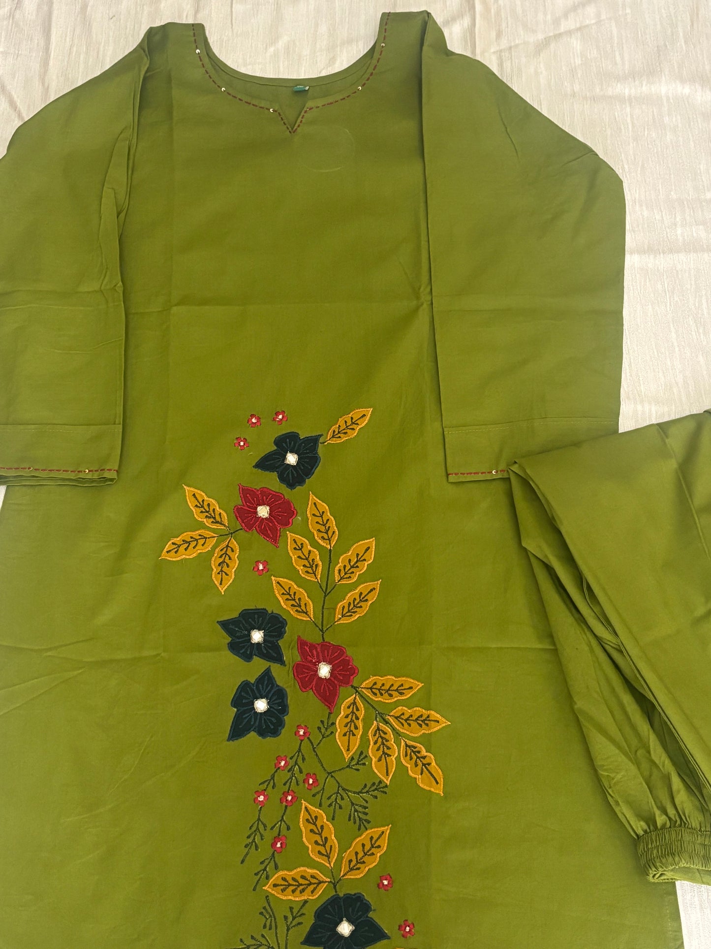 Cotton Kurtha Set with Pant - NV033